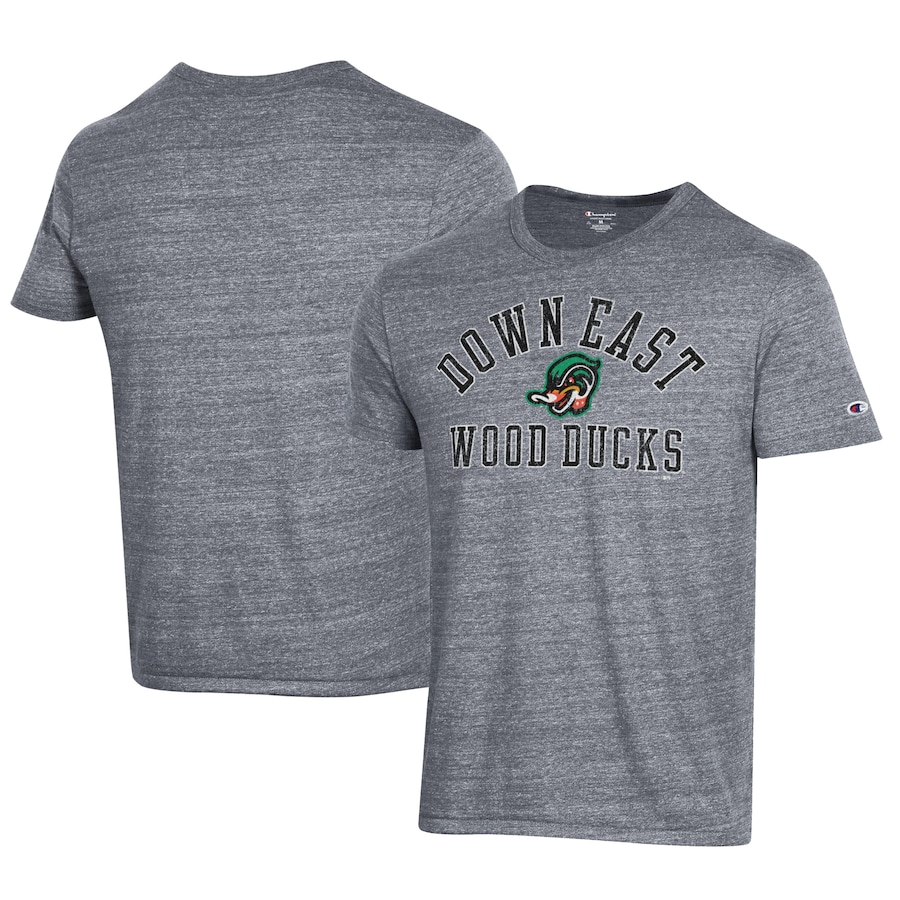 Men's Down East Wood Ducks Champion Gray Ultimate Tri-Blend T-Shirt Men's Down East Wood Ducks Champion Gray Ultimate Tri-Blend T-Shirt