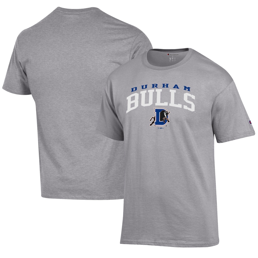 Men's Durham Bulls Champion Gray Jersey T-Shirt Men's Durham Bulls Champion Gray Jersey T-Shirt