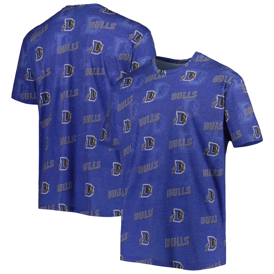 Men's Durham Bulls Royal Allover Print Crafted T-Shirt Men's Durham Bulls Royal Allover Print Crafted T-Shirt