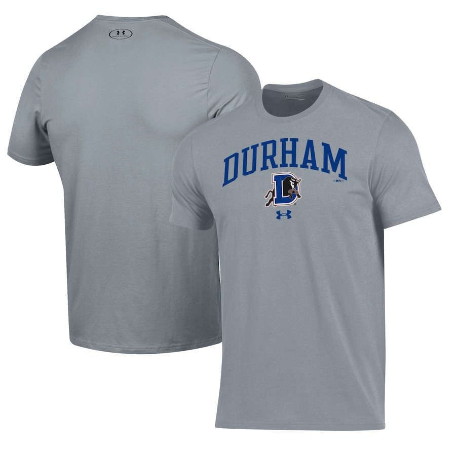 Men's Durham Bulls Under Armour Gray Performance T-Shirt Men's Durham Bulls Under Armour Gray Performance T-Shirt
