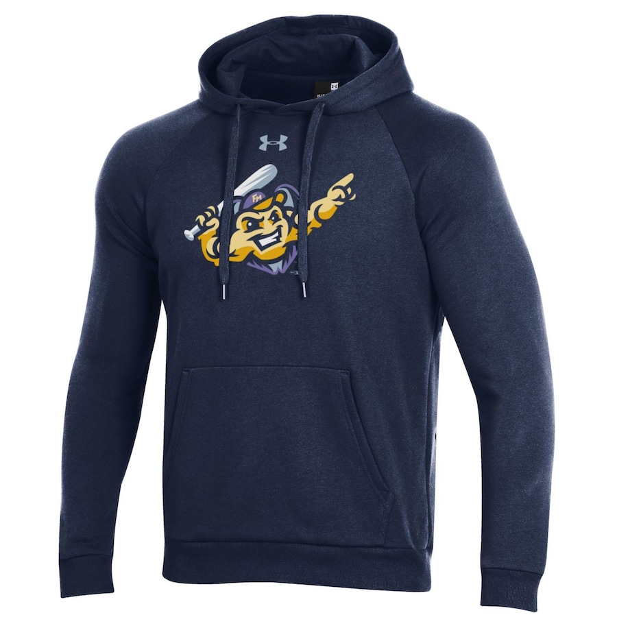 Men's Fort Myers Mighty Mussels Under Armour Navy Pullover Hoodie Men's Fort Myers Mighty Mussels Under Armour Navy Pullover Hoodie
