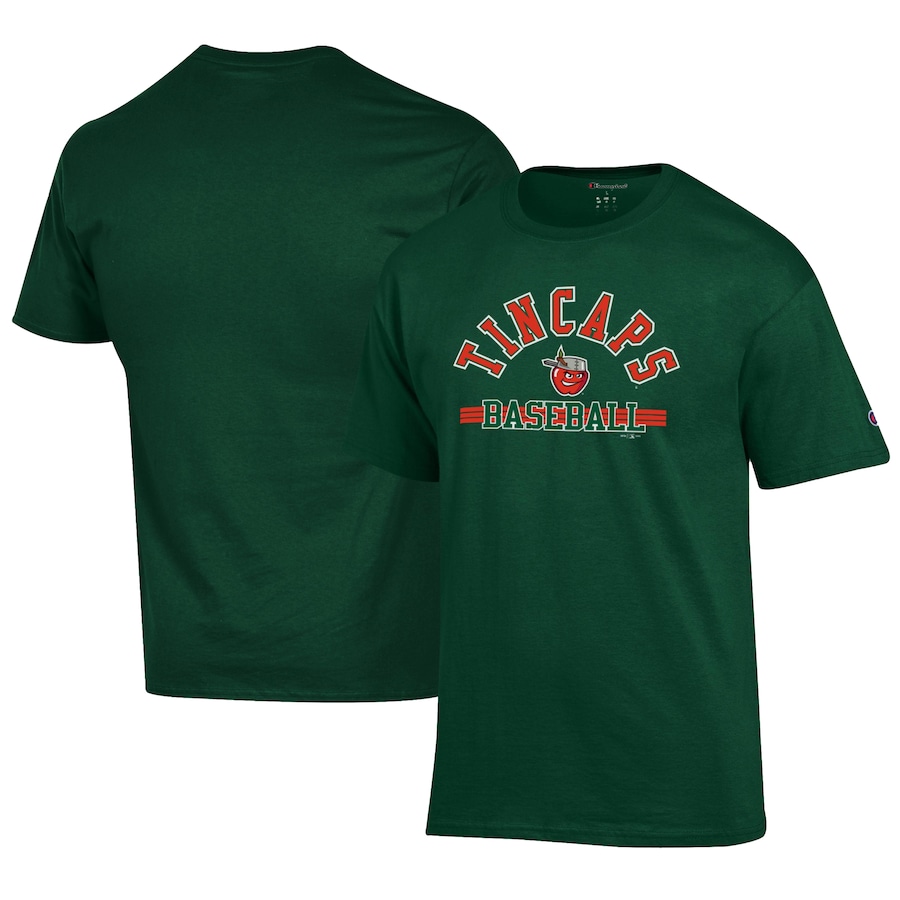 Men's Fort Wayne TinCaps Champion Green Jersey T-Shirt Men's Fort Wayne TinCaps Champion Green Jersey T-Shirt