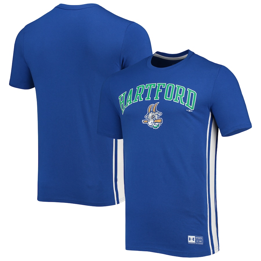 Men's Hartford Yard Goats Under Armour Royal Game Day T-Shirt