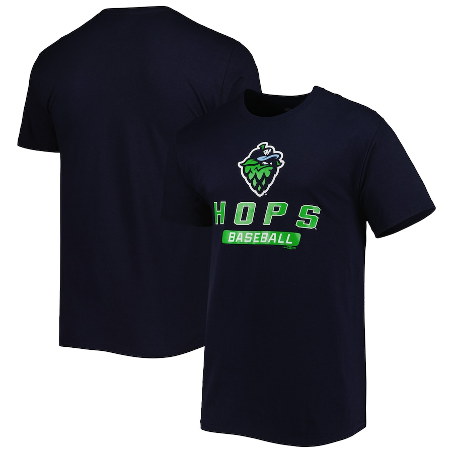 Men's Hillsboro Hops Champion Navy Jersey T-Shirt Men's Hillsboro Hops Champion Navy Jersey T-Shirt