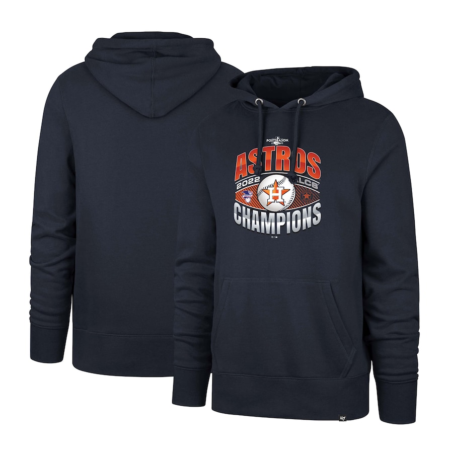 Men's Houston Astros '47 Navy 2022 American League Champions Headline Pullover Hoodie