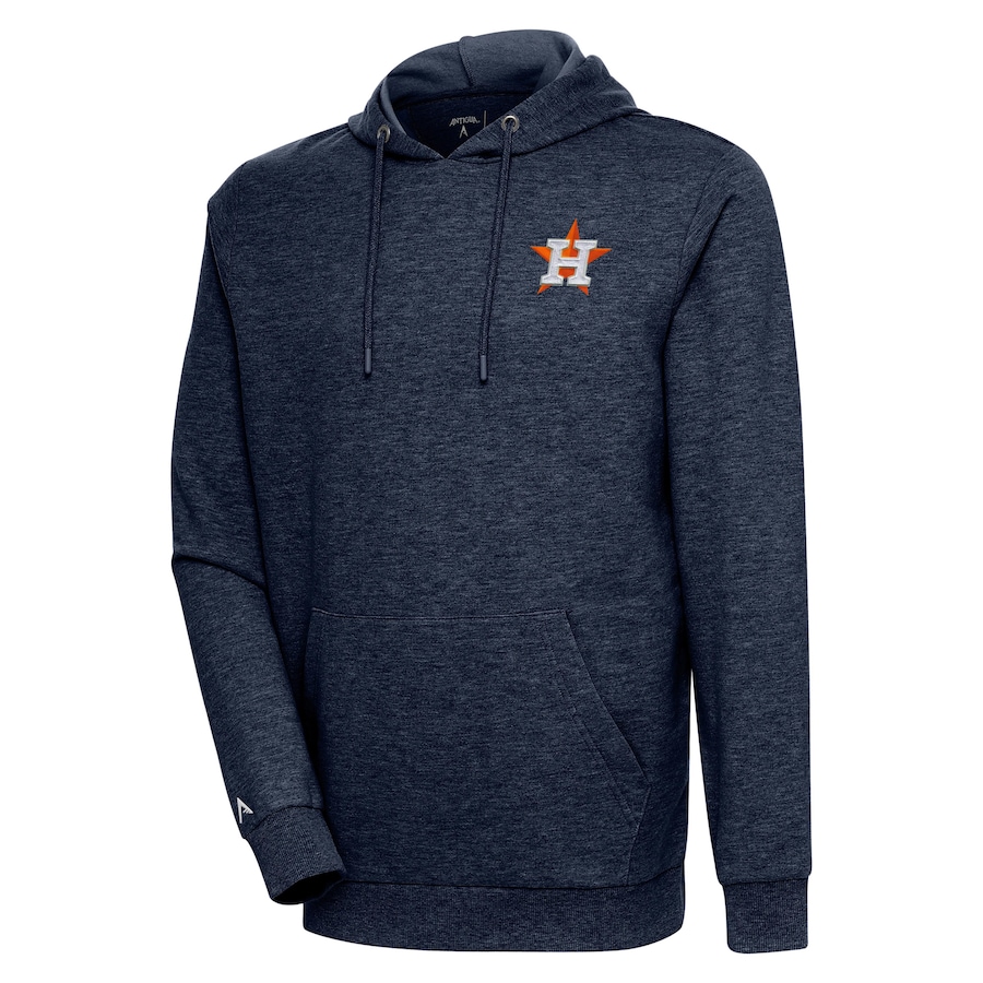 Men's Houston Astros Antigua Heather Navy Action Pullover Hoodie