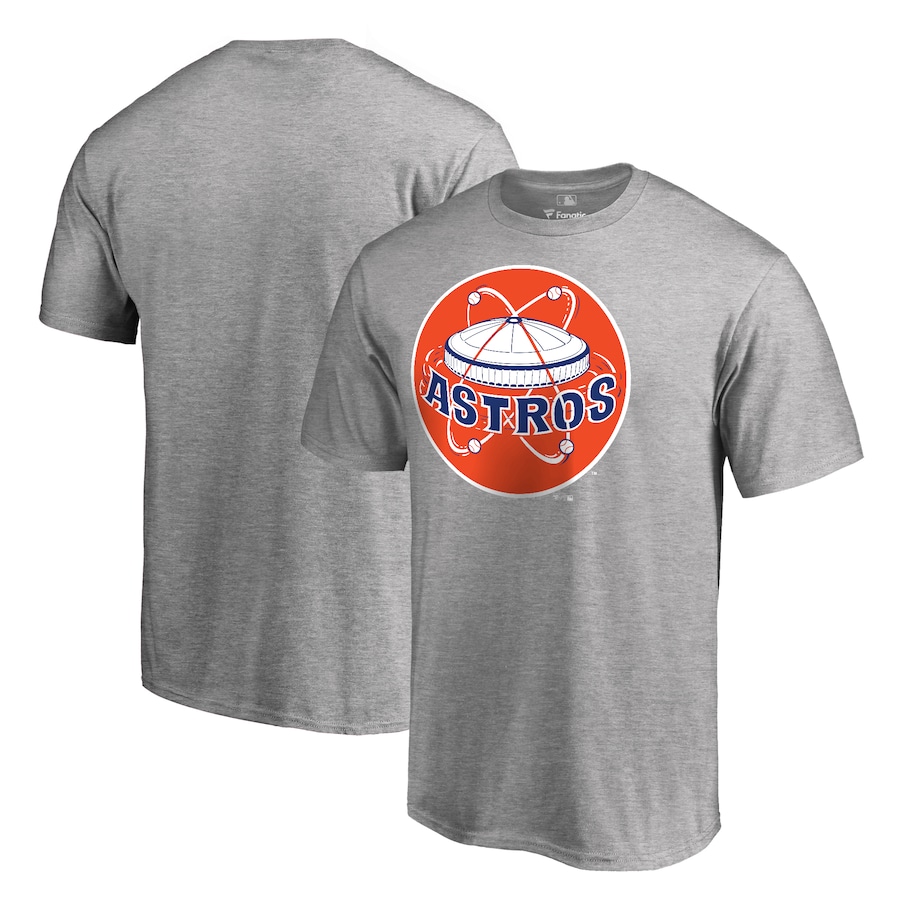 Men's Houston Astros Ash Cooperstown Collection Forbes T-Shirt