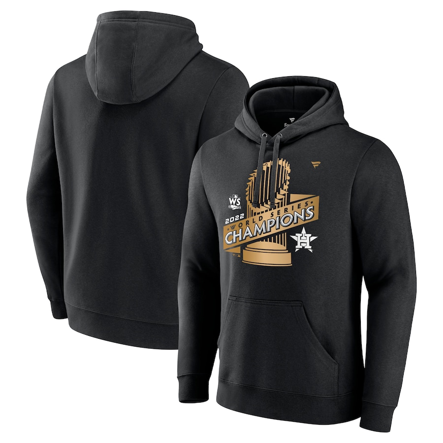 Men's Houston Astros Black 2022 World Series Champions Parade Pullover Hoodie
