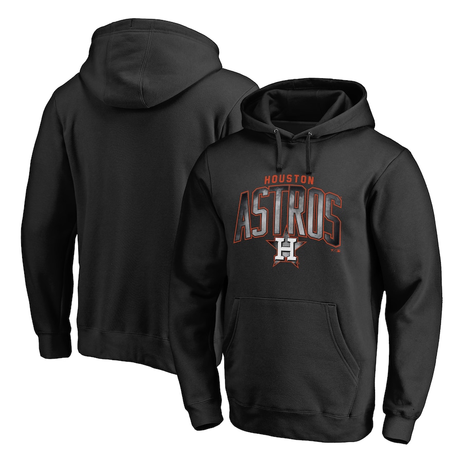 Men's Houston Astros Black Arch Smoke Pullover Hoodie