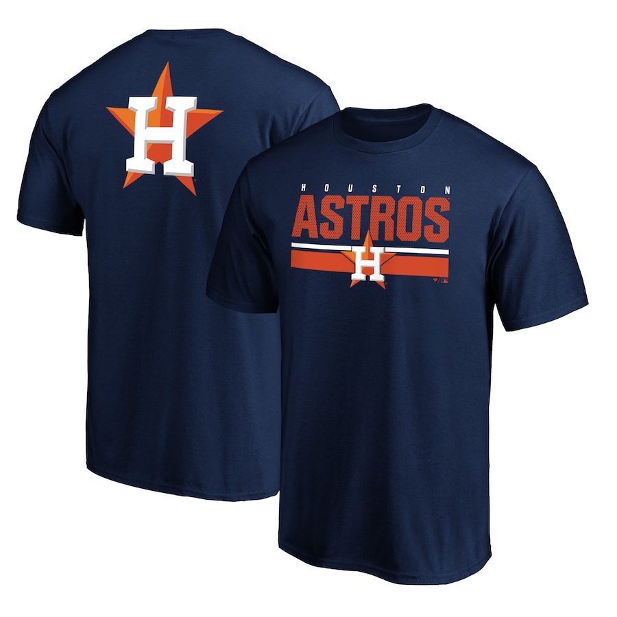 Men's Houston Astros Navy End Game Logo T-Shirt Men's Houston Astros Navy End Game Logo T-Shirt