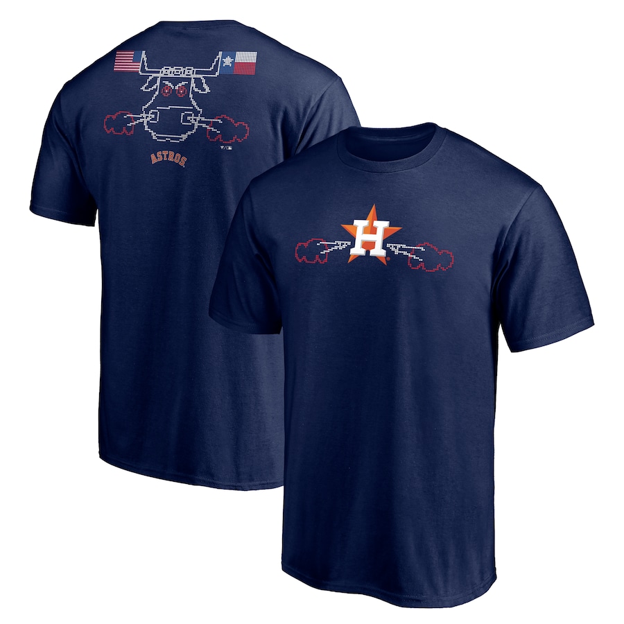 Men's Houston Astros Navy Hometown Collection Scoreboard Bull T-Shirt Men's Houston Astros Navy Hometown Collection Scoreboard Bull T-Shirt