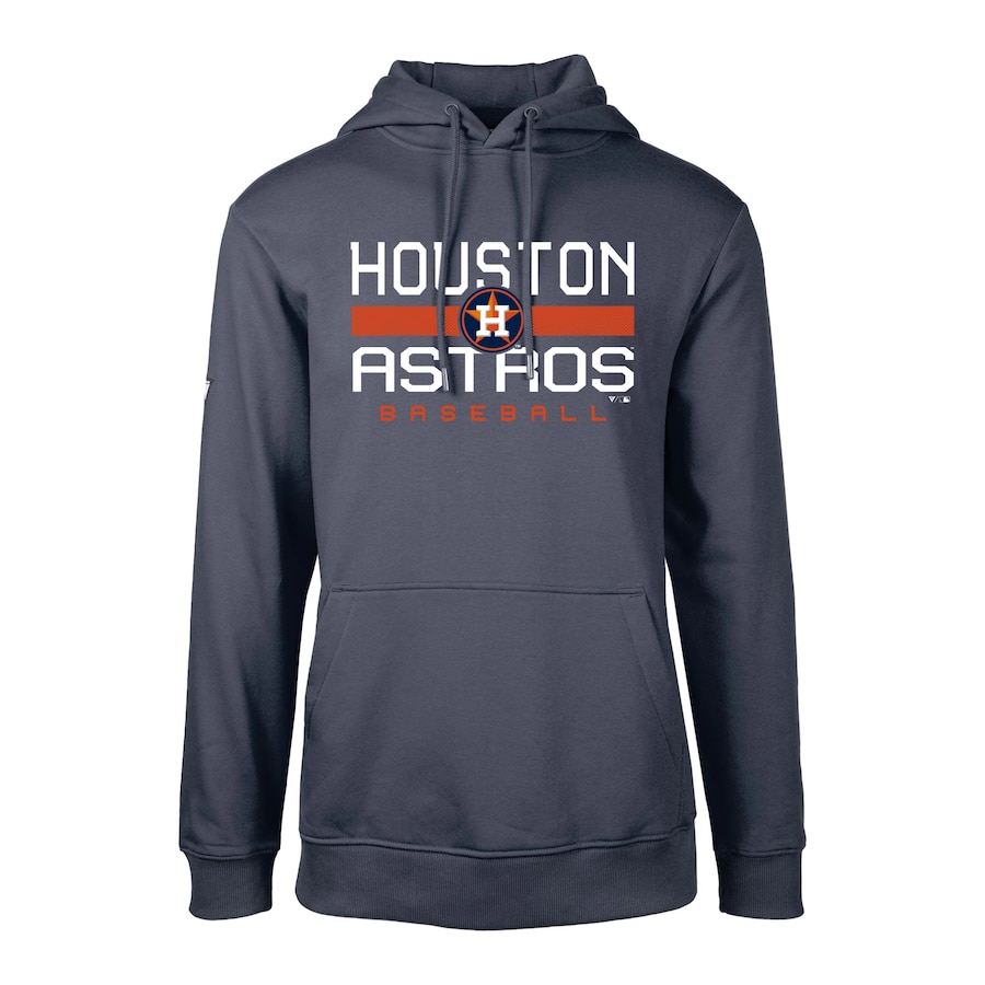 Men's Houston Astros Levelwear Navy Podium Dugout Fleece Hoodie Men's Houston Astros Levelwear Navy Podium Dugout Fleece Hoodie