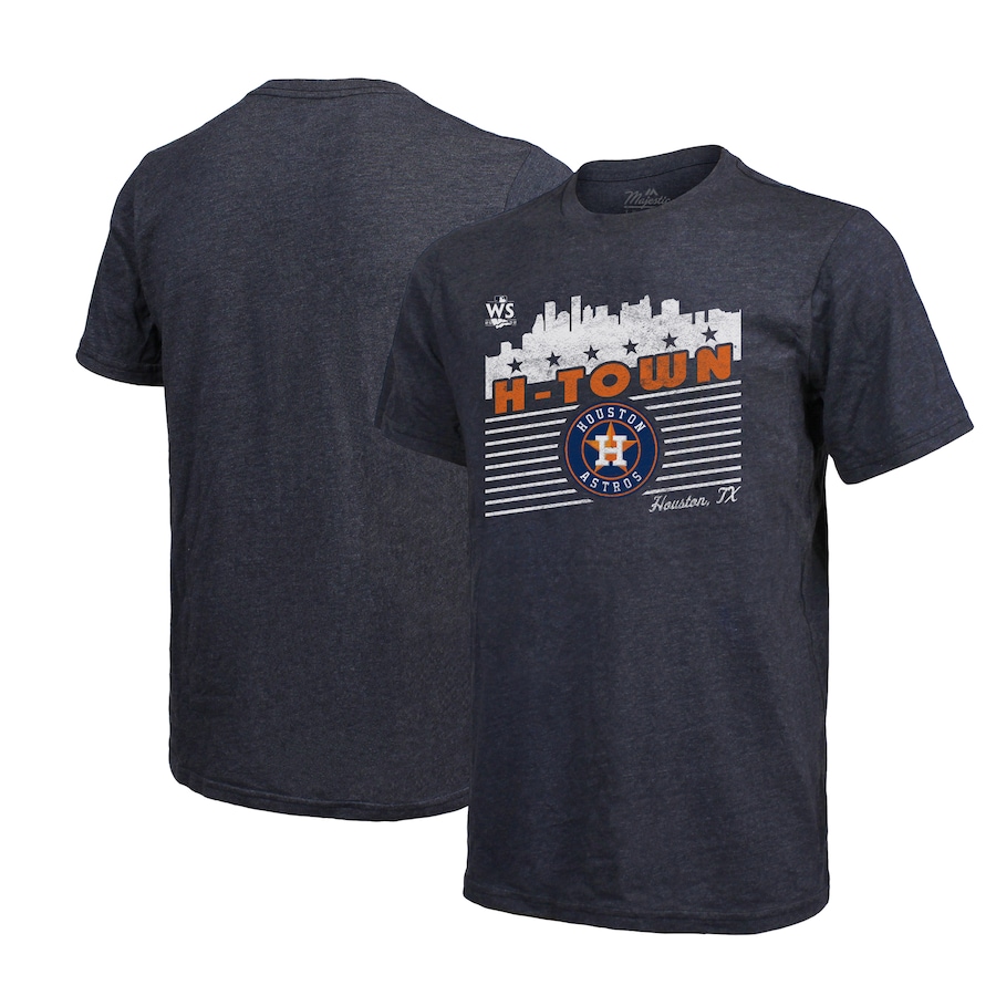Men's Houston Astros Majestic Threads Navy 2022 World Series Local Lines Tri-Blend T-Shirt Men's Houston Astros Majestic Threads Navy 2022 World Series Local Lines Tri-Blend T-Shirt