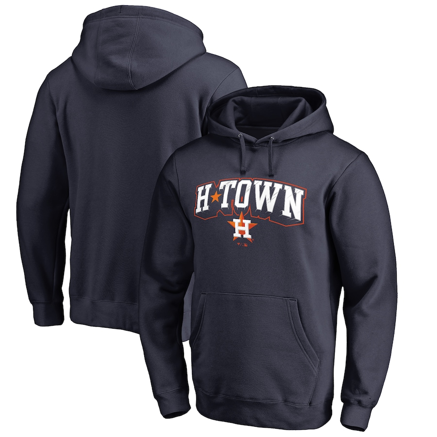 Men's Houston Astros Navy H Town Hometown Pullover Hoodie