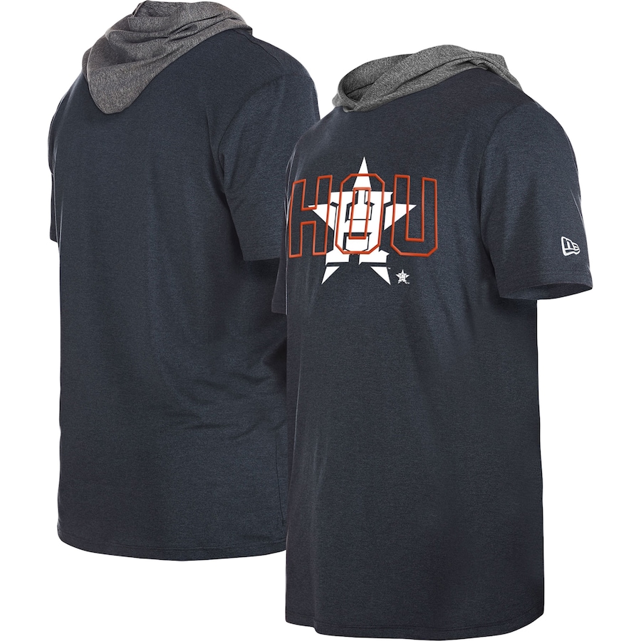 Men's Houston Astros New Era Navy Team Hoodie T-Shirt Men's Houston Astros New Era Navy Team Hoodie T-Shirt