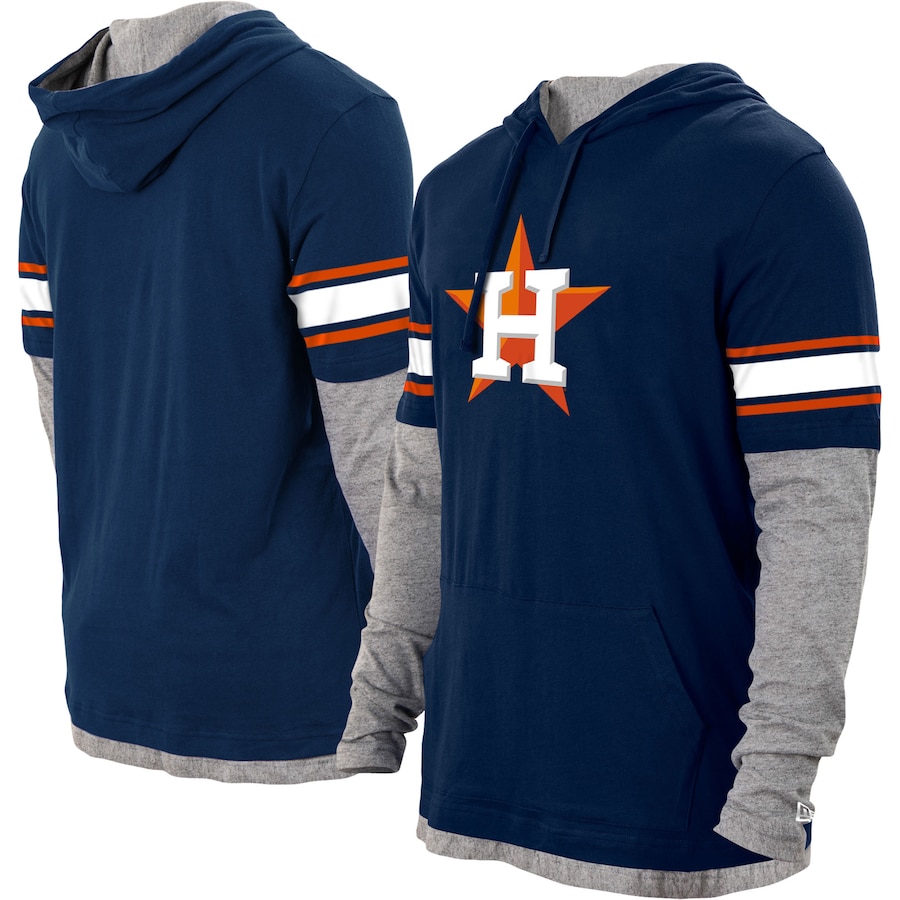 Men's Houston Astros New Era Navy Twofer Pullover Hoodie Men's Houston Astros New Era Navy Twofer Pullover Hoodie