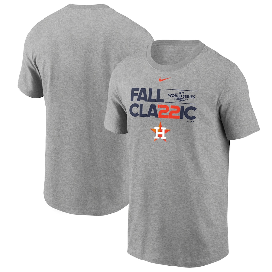 Men's Houston Astros Nike Heather Gray 2022 World Series Icon T-Shirt