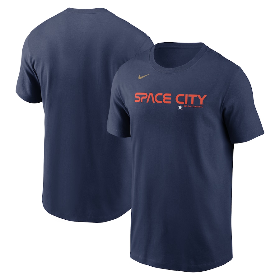 Men's Houston Astros Nike Navy 2022 City Connect Wordmark T-Shirt Men's Houston Astros Nike Navy 2022 City Connect Wordmark T-Shirt