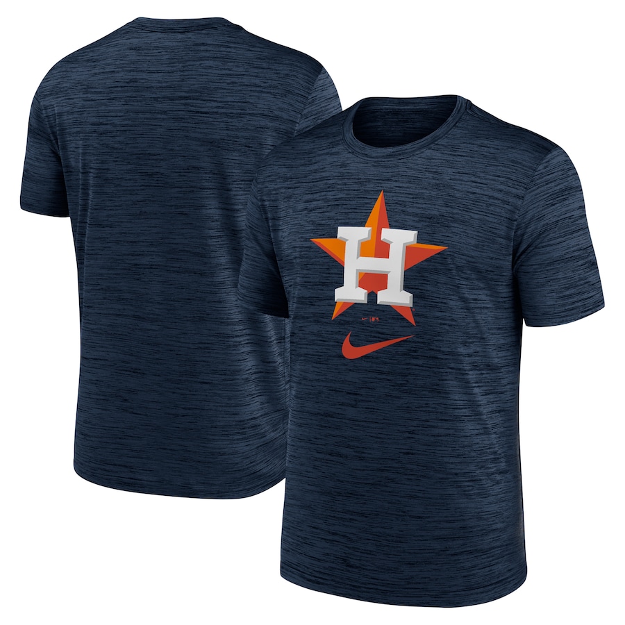 Men's Houston Astros Nike Navy Logo Velocity Performance T-Shirt Men's Houston Astros Nike Navy Logo Velocity Performance T-Shirt