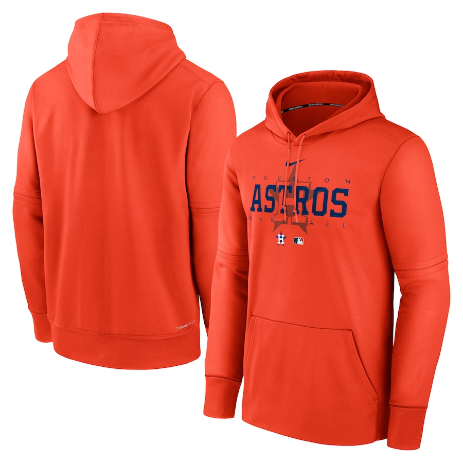 Men's Houston Astros Nike Orange Authentic Collection Pregame Performance Pullover Hoodie Men's Houston Astros Nike Orange Authentic Collection Pregame Performance Pullover Hoodie