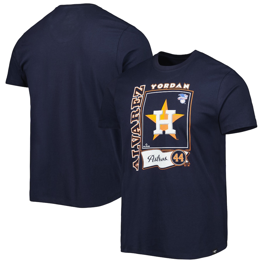 Men's Houston Astros Yordan Alvarez '47 Navy Super Rival Player T-Shirt Men's Houston Astros Yordan Alvarez '47 Navy Super Rival Player T-Shirt