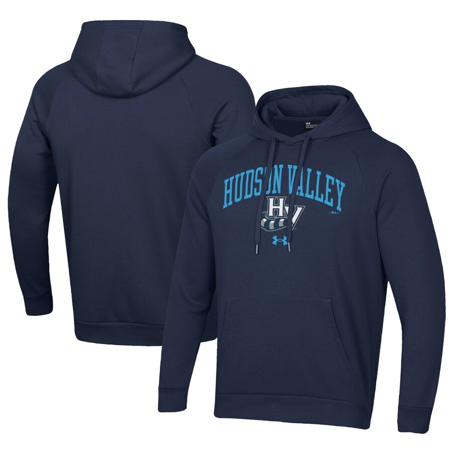 Men's Hudson Valley Renegades Under Armour Navy All Day Fleece Pullover Hoodie Men's Hudson Valley Renegades Under Armour Navy All Day Fleece Pullover Hoodie