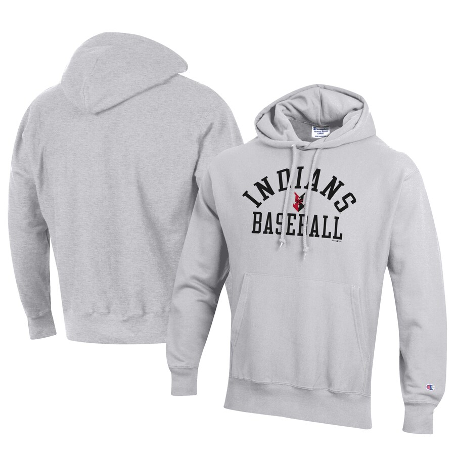 Men's Indianapolis Indians Champion Gray Baseball Reverse Weave Pullover Hoodie Men's Indianapolis Indians Champion Gray Baseball Reverse Weave Pullover Hoodie