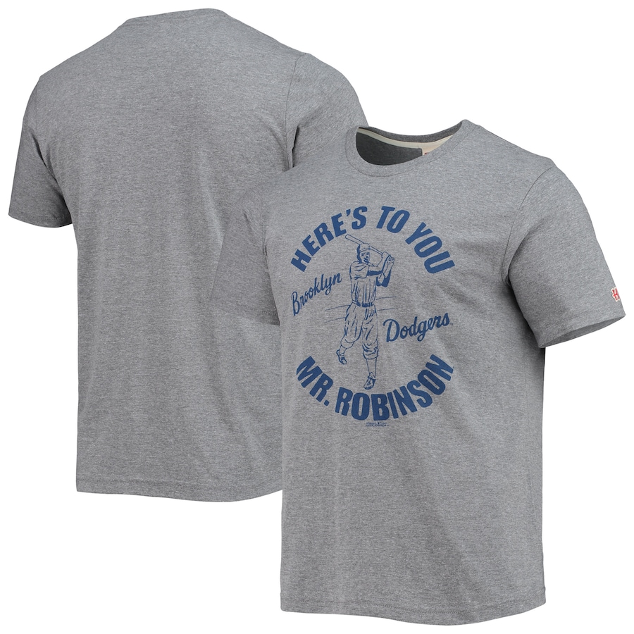 Men's Jackie Robinson Homage Gray/Royal Cooperstown Collection Icons T-Shirt