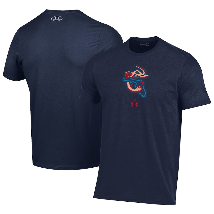 Men's Jacksonville Jumbo Shrimp Under Armour Navy Performance T-Shirt