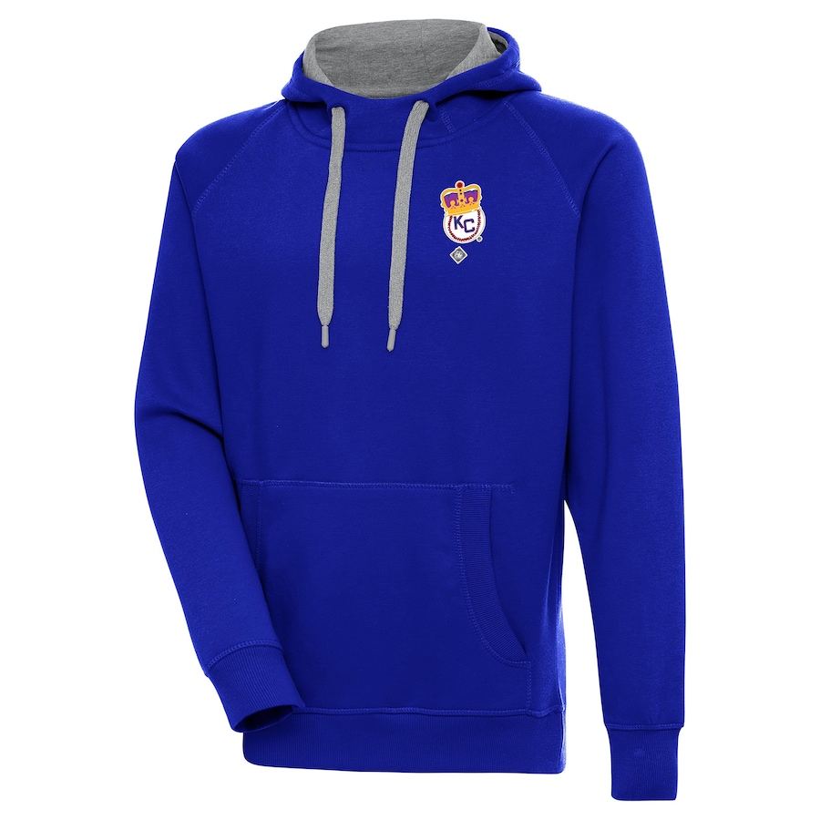 Men's Kansas City Monarchs Antigua Royal Victory Pullover Hoodie