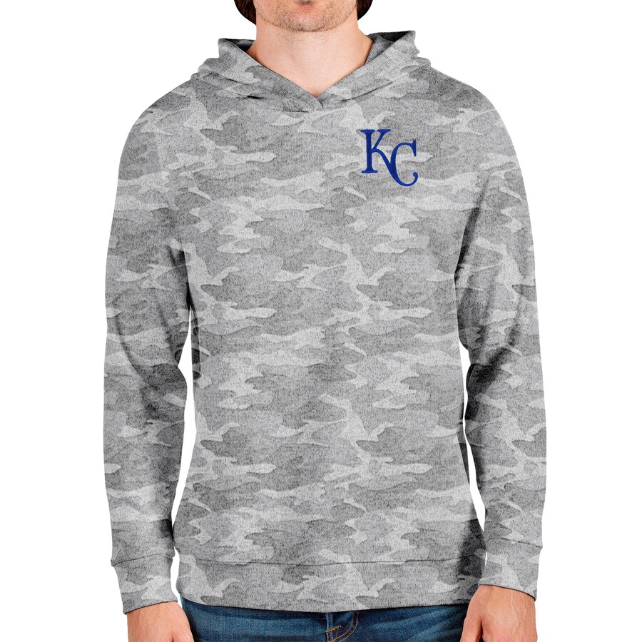 Men's Kansas City Royals Antigua Camo Absolute Pullover Hoodie