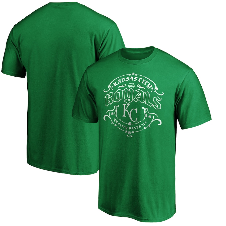 Men's Kansas City Royals Green St. Patrick's Day Tullamore Team T-Shirt Men's Kansas City Royals Green St. Patrick's Day Tullamore Team T-Shirt