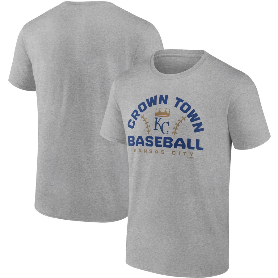 Men's Kansas City Royals Heathered Gray Iconic Go for Two T-Shirt