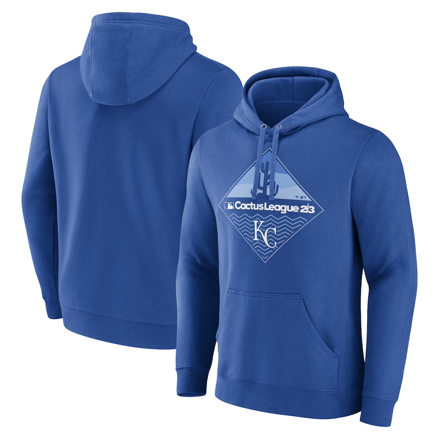 Men's Kansas City Royals Royal 2023 MLB Spring Training Diamond Pullover Hoodie Men's Kansas City Royals Royal 2023 MLB Spring Training Diamond Pullover Hoodie