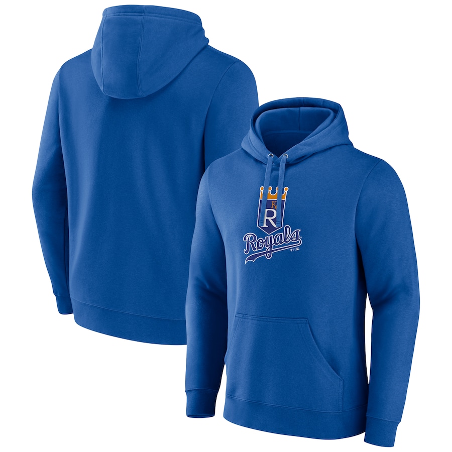 Men's Kansas City Royals Royal Cooperstown Collection Pullover Hoodie