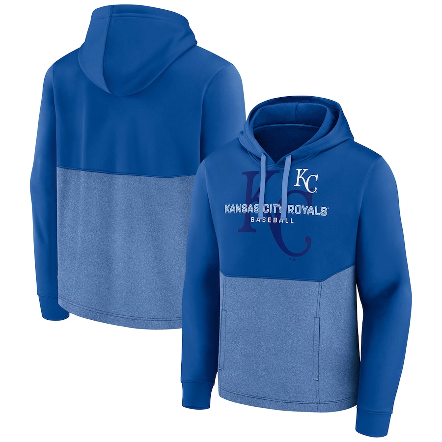 Men's Kansas City Royals Royal/Heather Royal Call the Shots Pullover Hoodie
