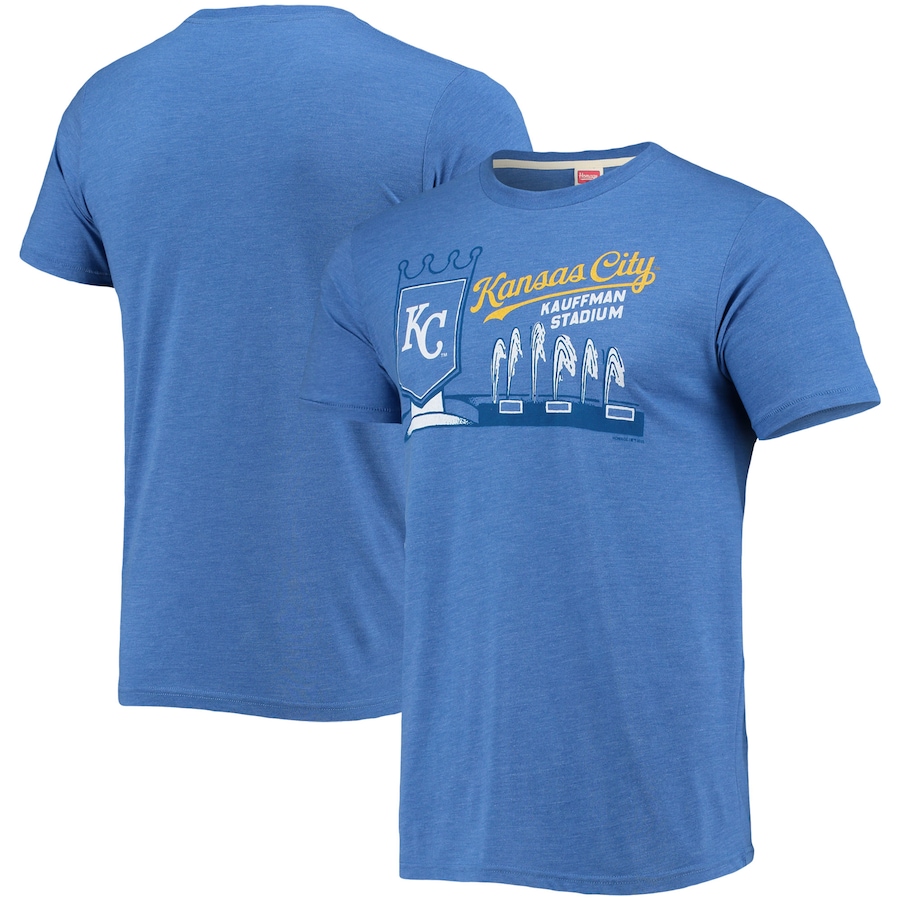 Men's Kansas City Royals Homage Royal Hyper Local Tri-Blend T-Shirt