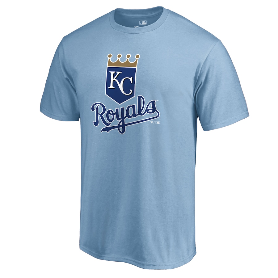 Men's Kansas City Royals Light Blue Secondary Color Primary Logo T-Shirt Men's Kansas City Royals Light Blue Secondary Color Primary Logo T-Shirt