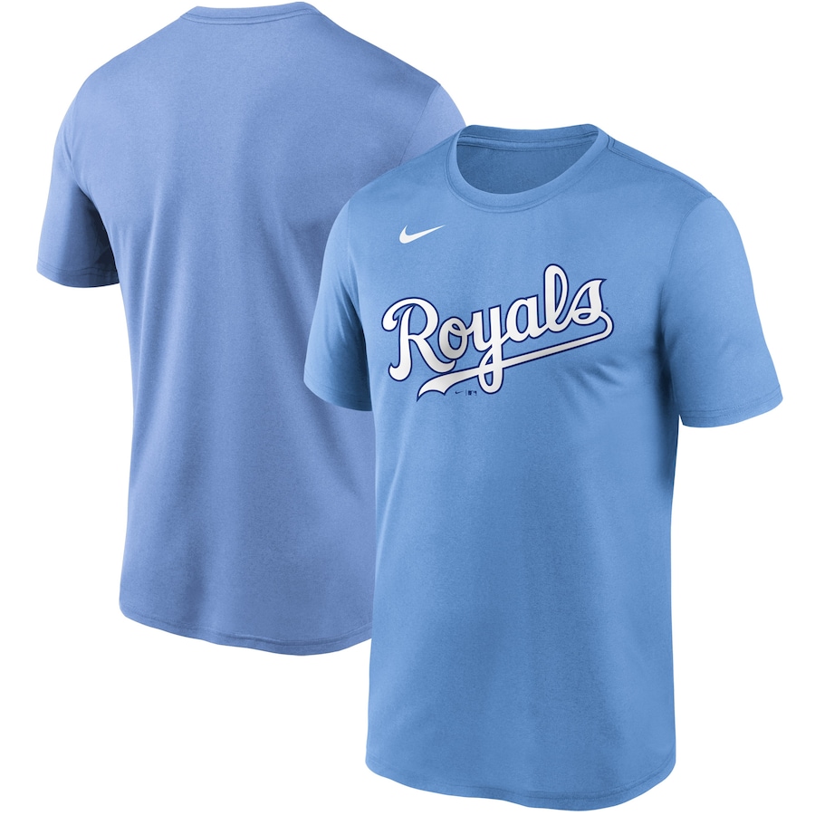 Men's Kansas City Royals Nike Light Blue Wordmark Legend T-Shirt Men's Kansas City Royals Nike Light Blue Wordmark Legend T-Shirt