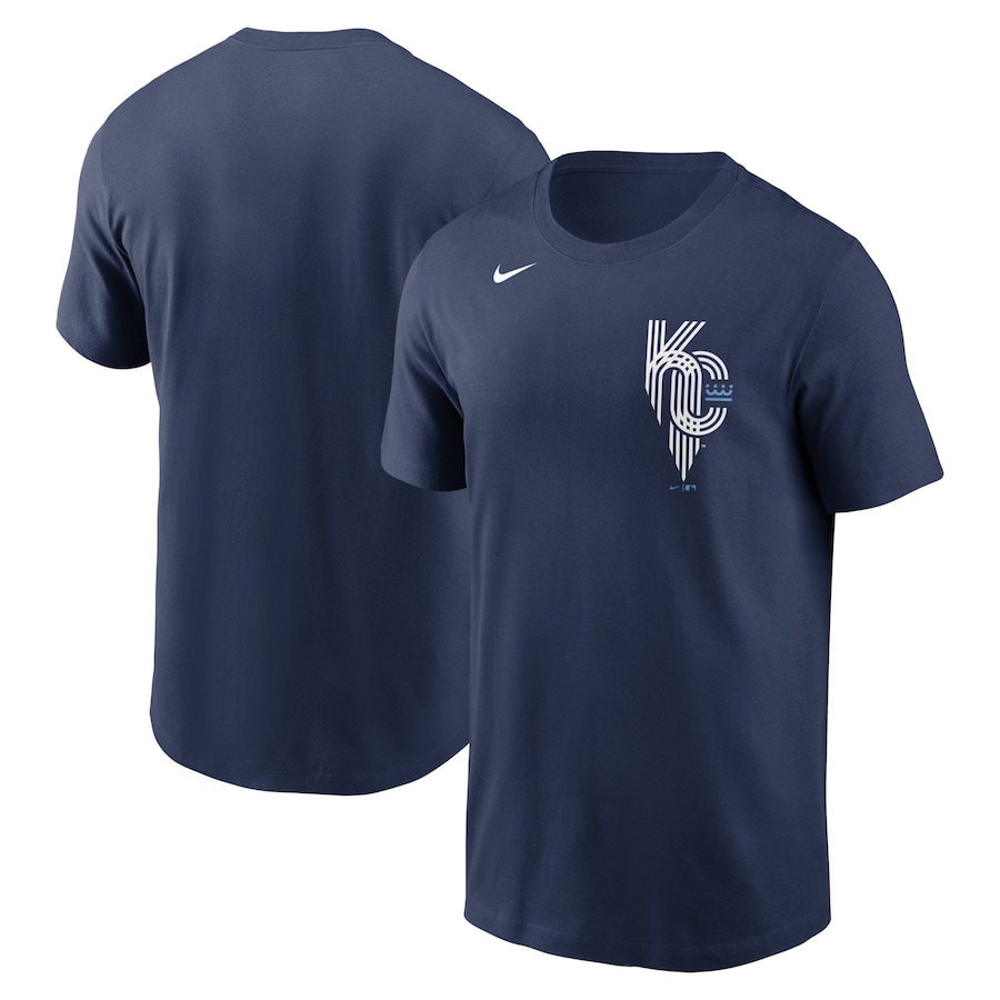 Men's Kansas City Royals Nike Navy 2022 City Connect Wordmark T-Shirt Men's Kansas City Royals Nike Navy 2022 City Connect Wordmark T-Shirt