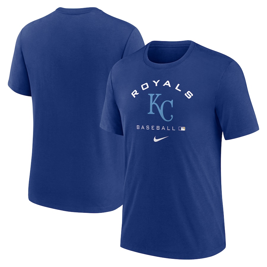 Men's Kansas City Royals Nike Royal Authentic Collection Tri-Blend Performance T-Shirt Men's Kansas City Royals Nike Royal Authentic Collection Tri-Blend Performance T-Shirt
