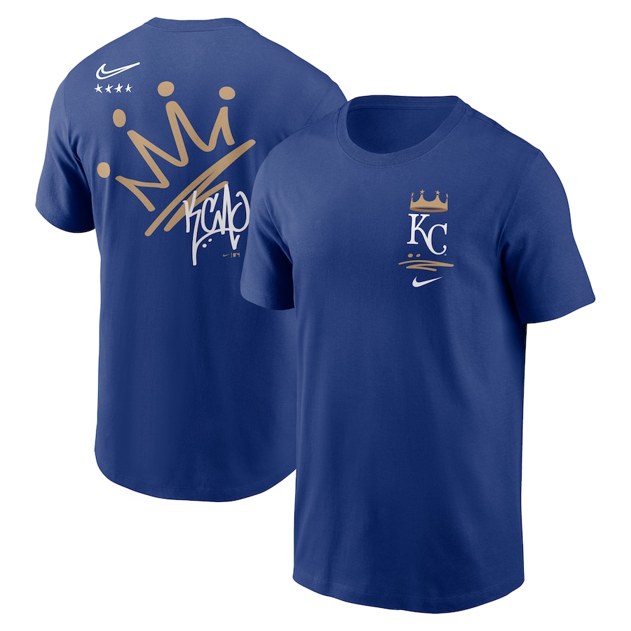 Men's Kansas City Royals Nike Royal Wordmark Local Team T-Shirt Men's Kansas City Royals Nike Royal Wordmark Local Team T-Shirt