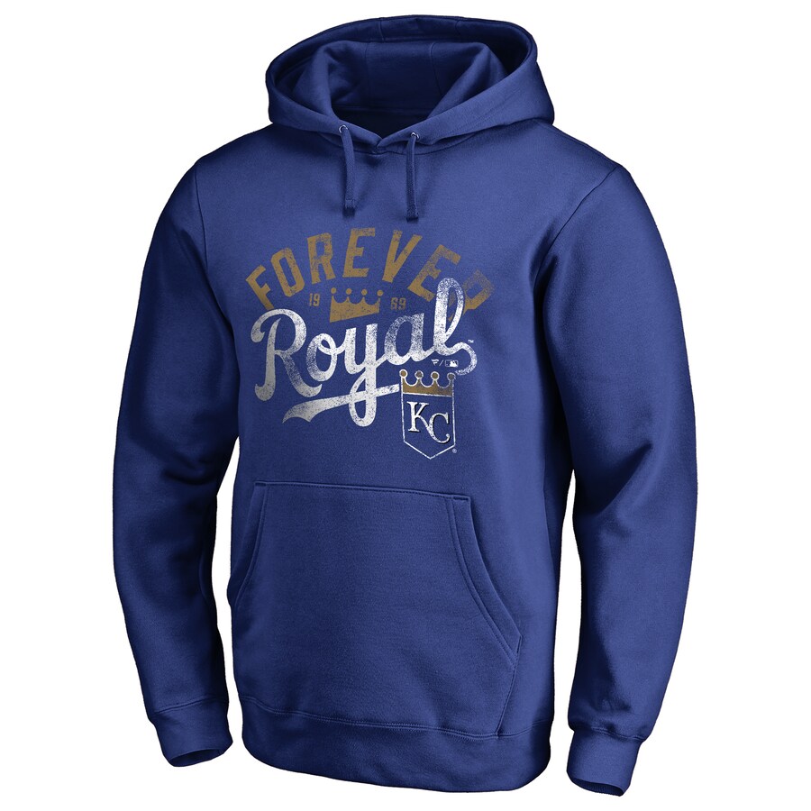 Men's Kansas City Royals Royal Hometown Collection Forever Royal Pullover Hoodie