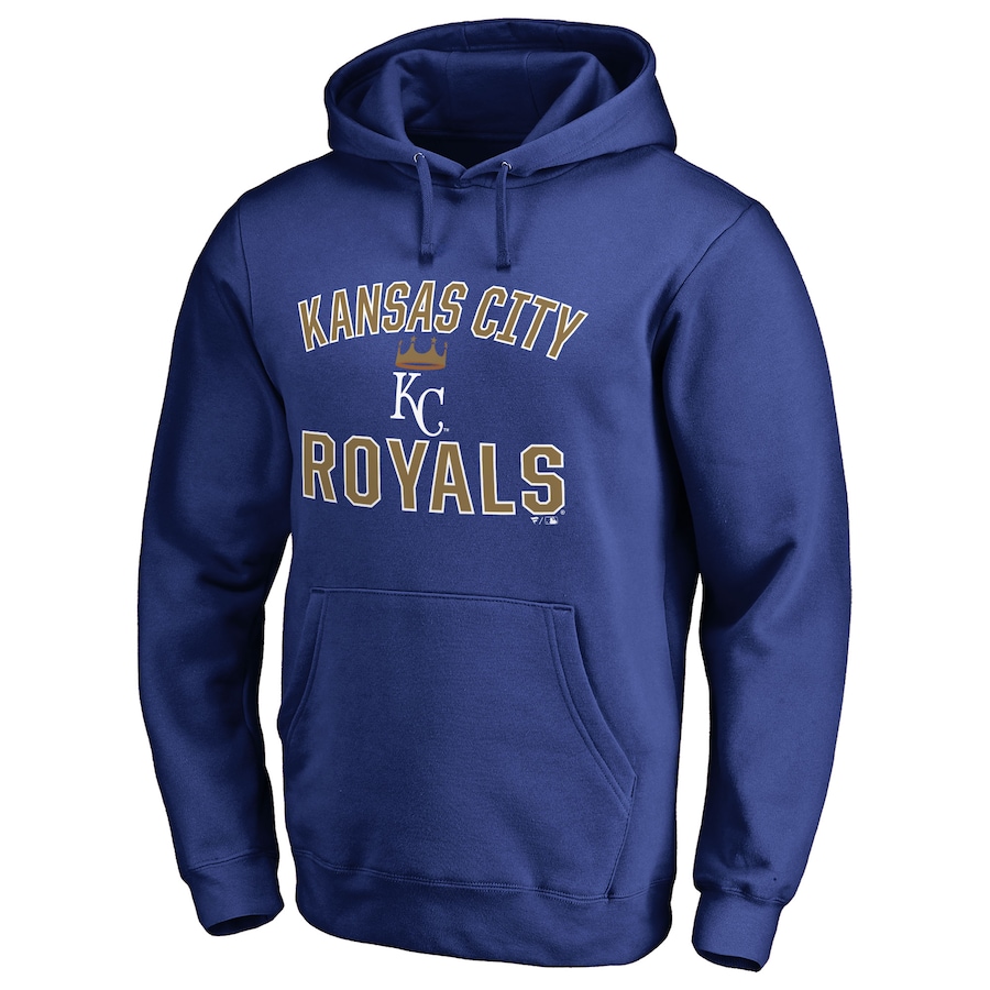 Men's Kansas City Royals Royal Victory Arch Pullover Hoodie Men's Kansas City Royals Royal Victory Arch Pullover Hoodie