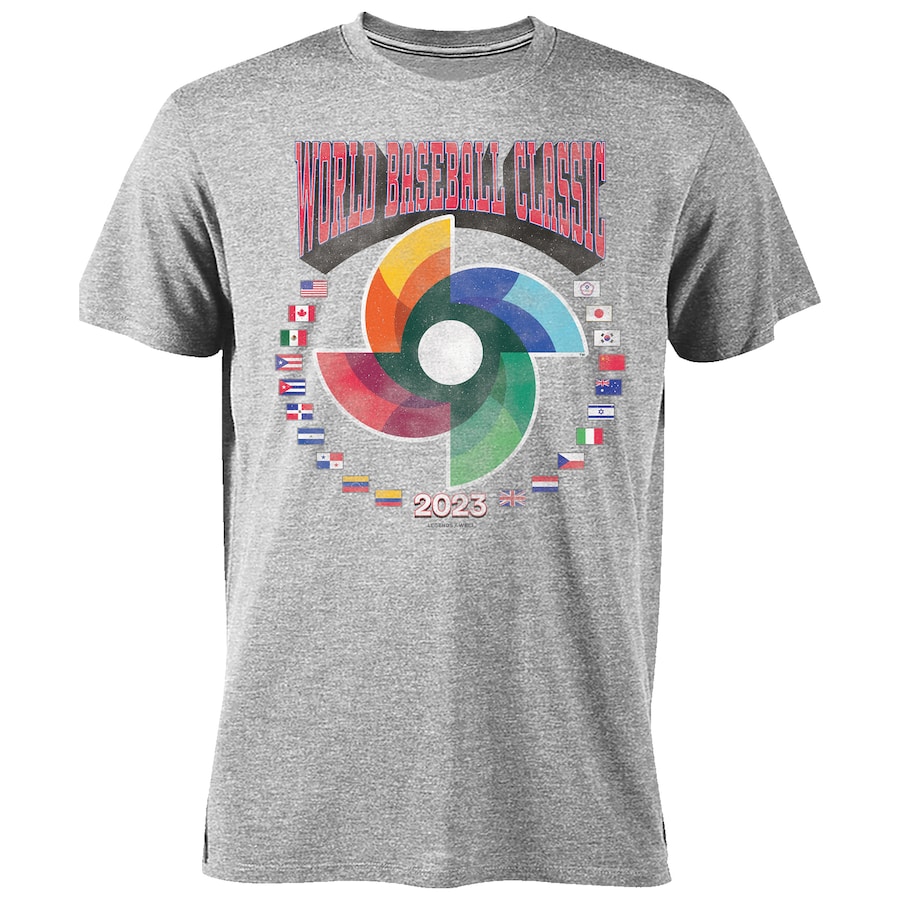 Men's LEGENDS Gray 2023 World Baseball Classic World Tour T-Shirt