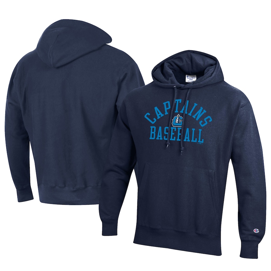Men's Lake County Captains Champion Navy Baseball Reverse Weave Pullover Hoodie Men's Lake County Captains Champion Navy Baseball Reverse Weave Pullover Hoodie
