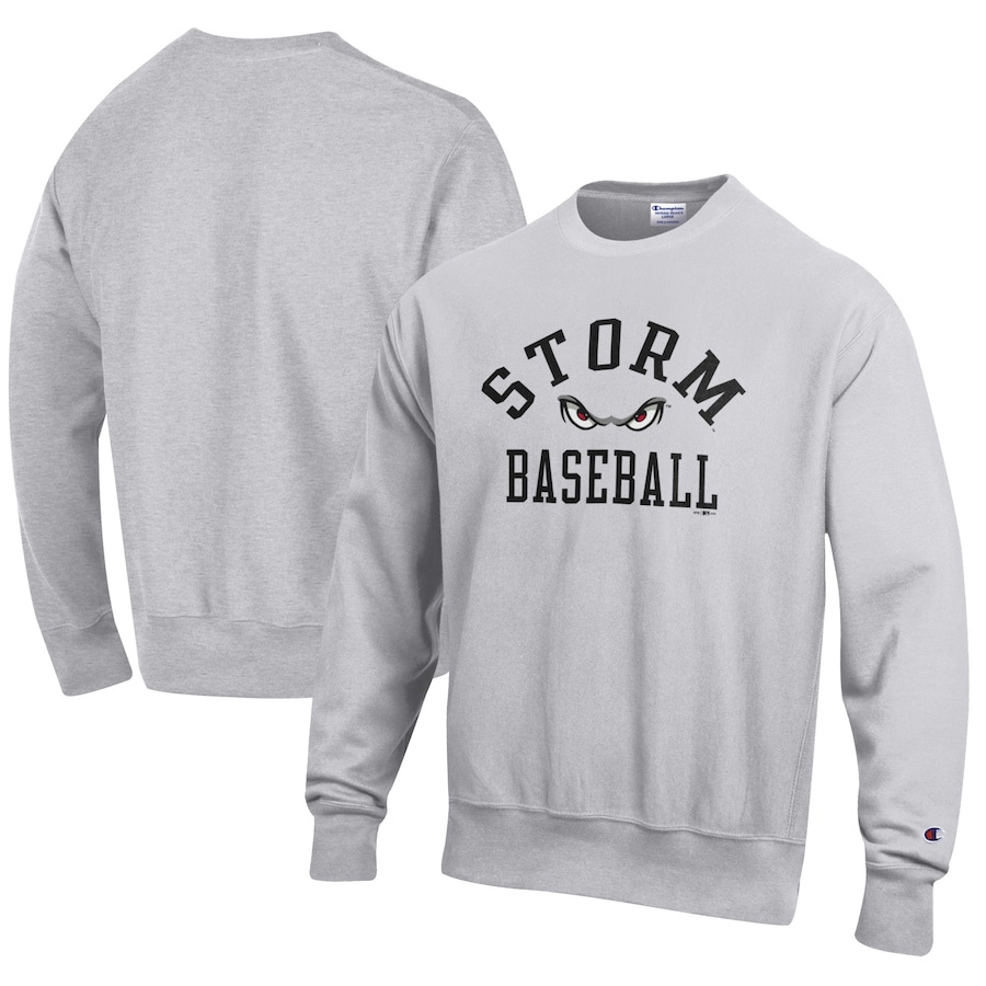 Men's Lake Elsinore Storm Champion Gray Baseball Reverse Weave Pullover Sweatshirt Men's Lake Elsinore Storm Champion Gray Baseball Reverse Weave Pullover Sweatshirt
