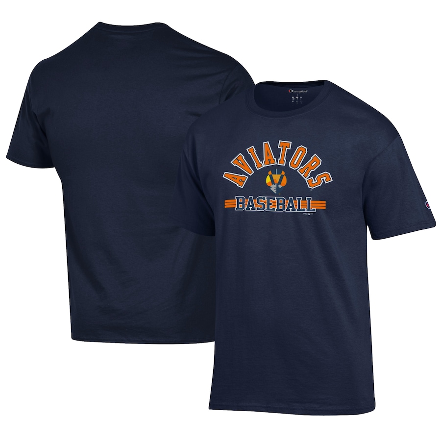 Men's Las Vegas Aviators Champion Navy Logo Jersey T-Shirt