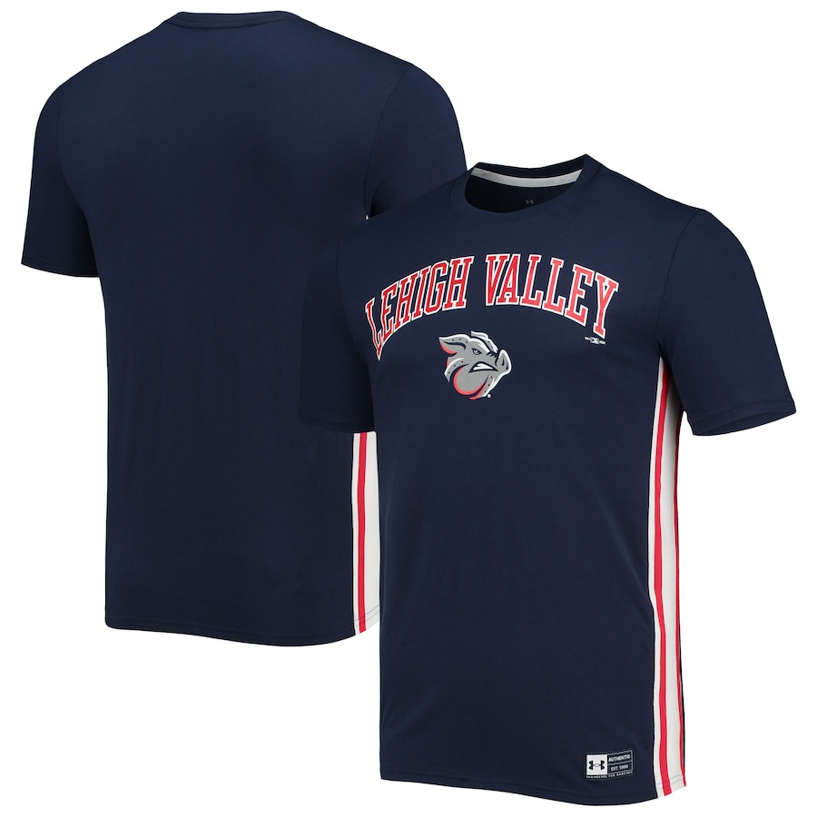 Men's Lehigh Valley IronPigs Under Armour Navy Game Day T-Shirt Men's Lehigh Valley IronPigs Under Armour Navy Game Day T-Shirt