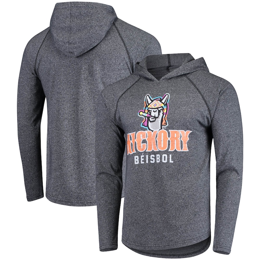 Men's Llamas de Hickory Black Copa de la Diversion Euro Raglan Pullover Hoodie Men's Llamas de Hickory Black Copa de la Diversion Euro Raglan Pullover Hoodie